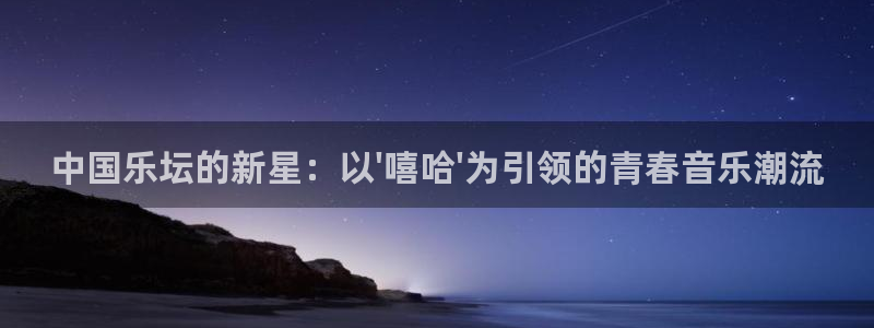 2元彩票体育凯捷平台注册：中国乐坛的新星：以\'嘻哈\'为引领的青春音乐潮流